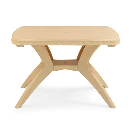 Nilkamal Shahenshah Kross legged Table (Marble Beige)