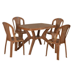 Nilkamal Shahenshah Kross 4 Seater Dining Set