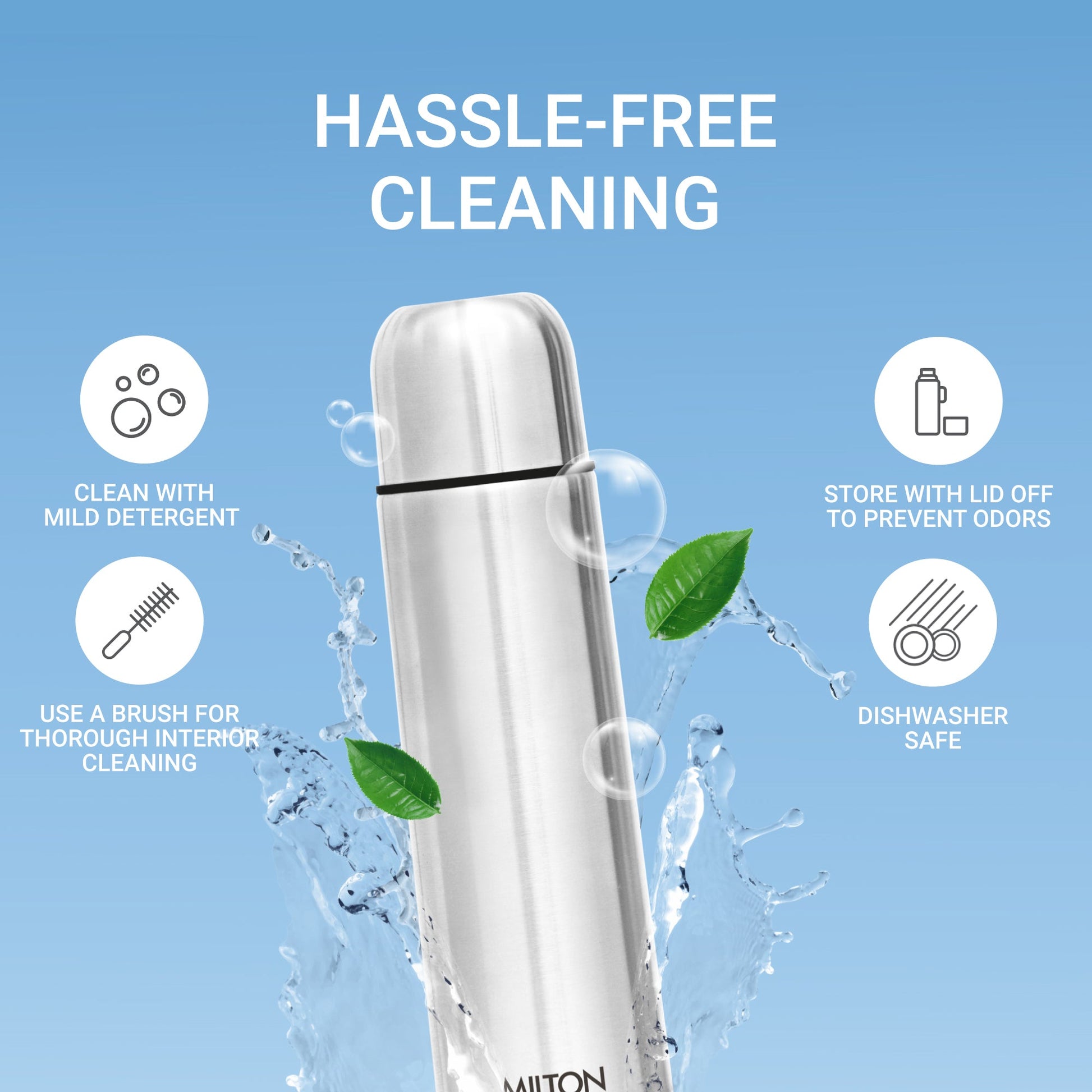 Personalized Flip Lid Thermosteel Bottle (Milton)