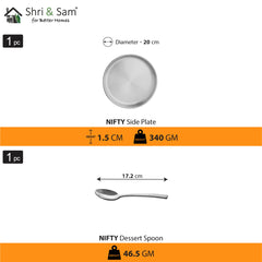 Stainless Steel Small Thali Set (1 Person) Nifty