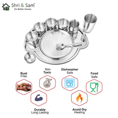Stainless Steel Small Thali Set (1 Person) Nifty