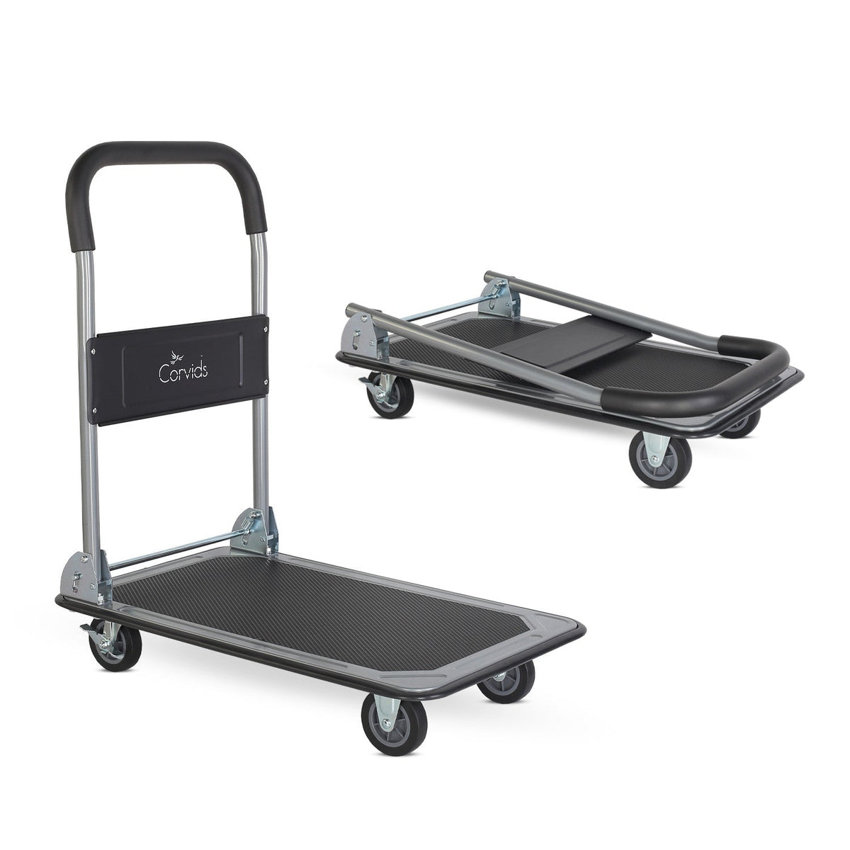 Corvids 150 Kg Portable Folding Metal Hand Platform Trolley with 2-Year Warranty-1