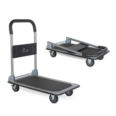 Corvids 150 Kg Portable Folding Metal Hand Platform Trolley with 2-Year Warranty-1