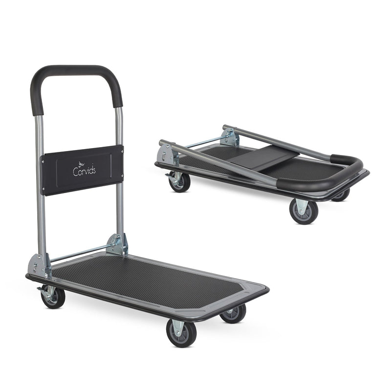Corvids 150 Kg Portable Folding Metal Hand Platform Trolley with 2-Year Warranty-1