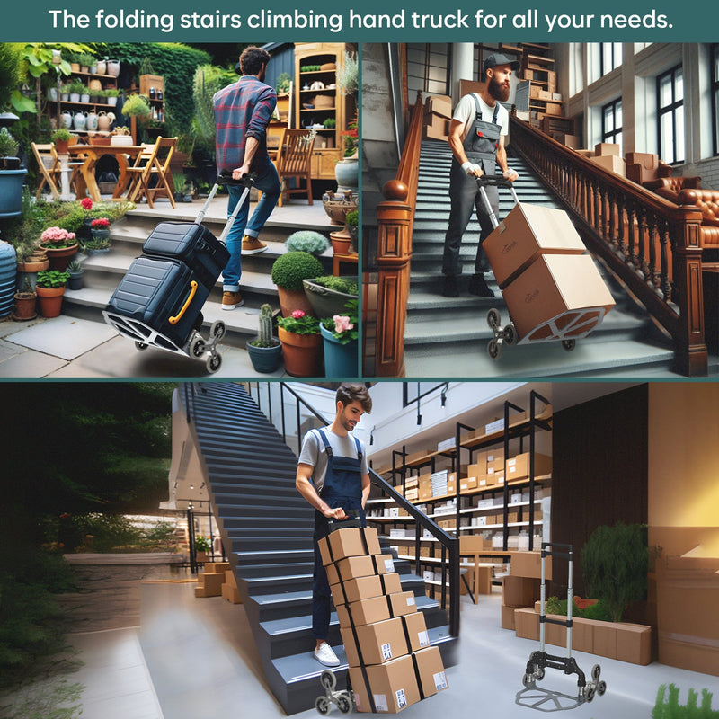 Corvids 75 Kg Stairs Climbing Aluminium Hand Truck-6