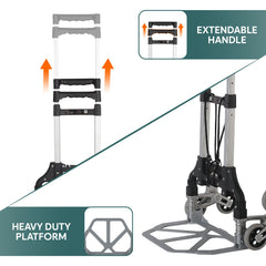Corvids 75 Kg Stairs Climbing Aluminium Hand Truck-2
