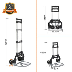 Corvids 75 Kg Portable Aluminium Hand Truck-3