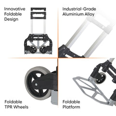 Corvids 75 Kg Portable Aluminium Hand Truck-4