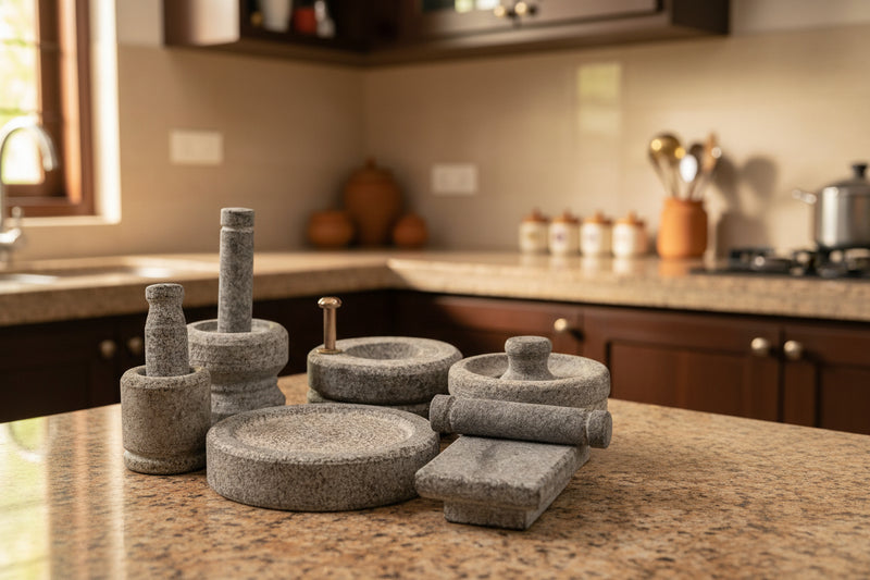 Traditional Vastu Pooja Set With Free MANJAL Stone