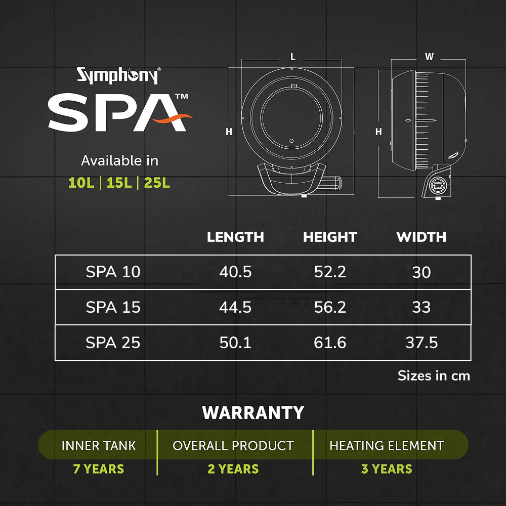 SPA Hair Fall Control Storage Geyser | AI Powered