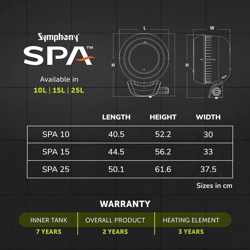 SPA Hair Fall Control Storage Geyser | AI Powered