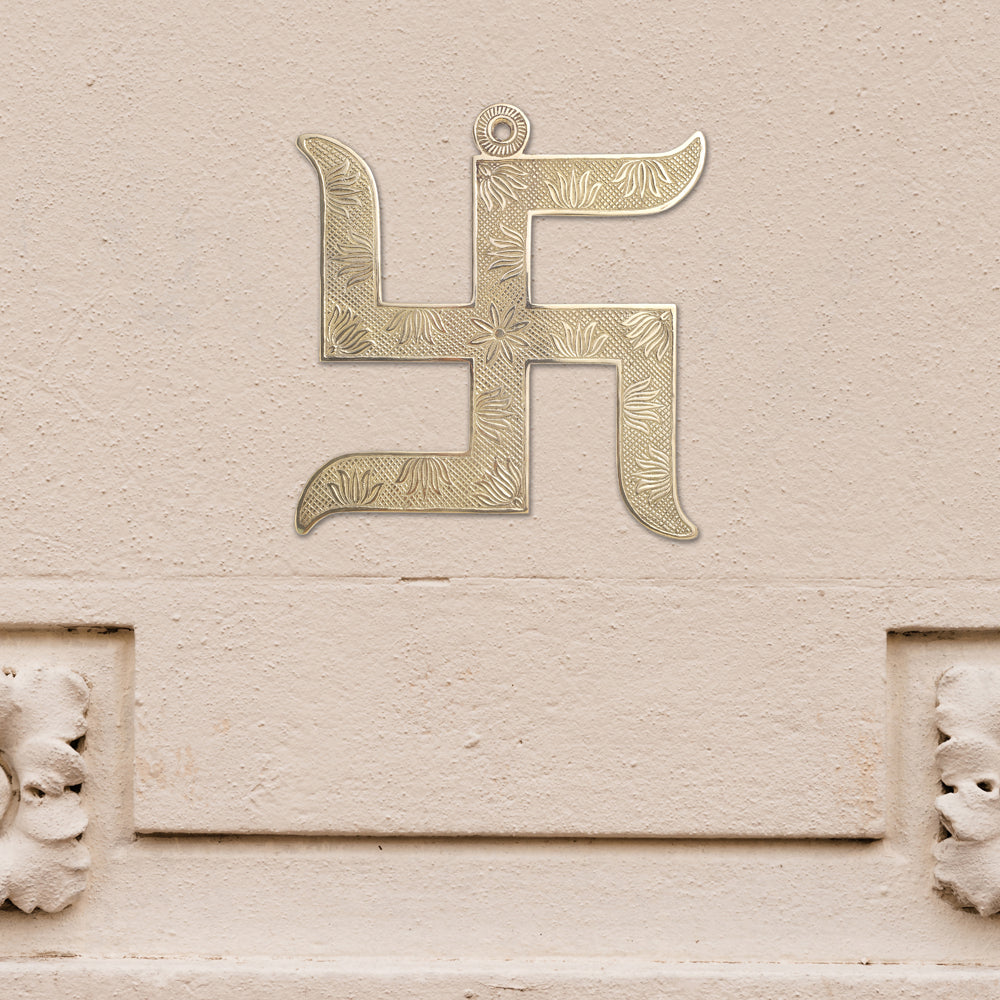 Brass Swastik Wall Hanging