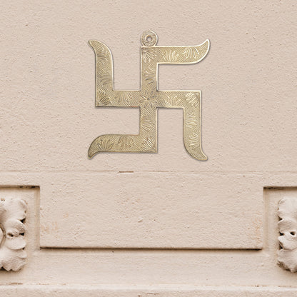 Brass Swastik Wall Hanging