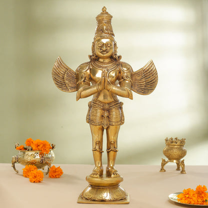Brass Standing Garuda Statue (22 Inch)
