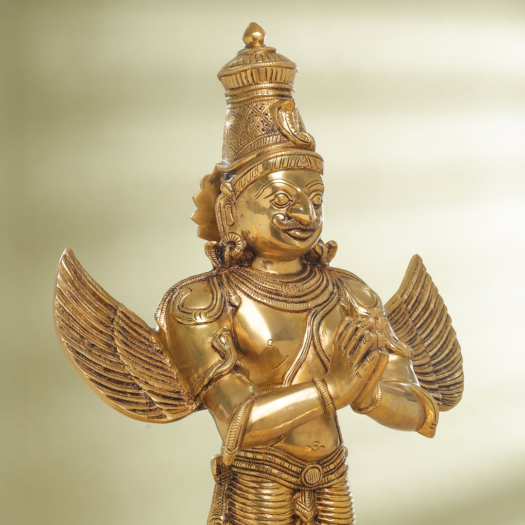 Brass Standing Garuda Statue (22 Inch)