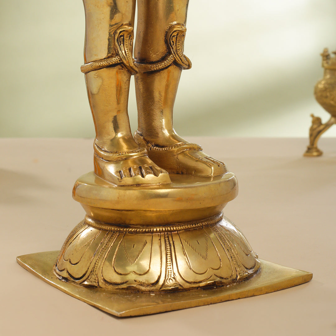 Brass Standing Garuda Statue (22 Inch)