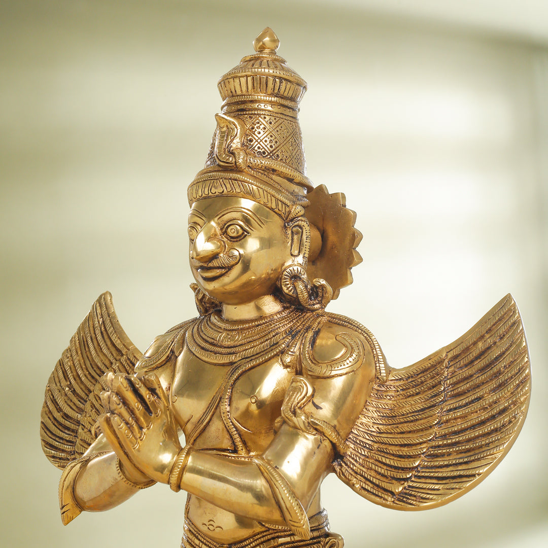 Brass Standing Garuda Statue (22 Inch)