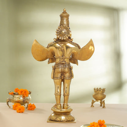 Brass Standing Garuda Statue (22 Inch)