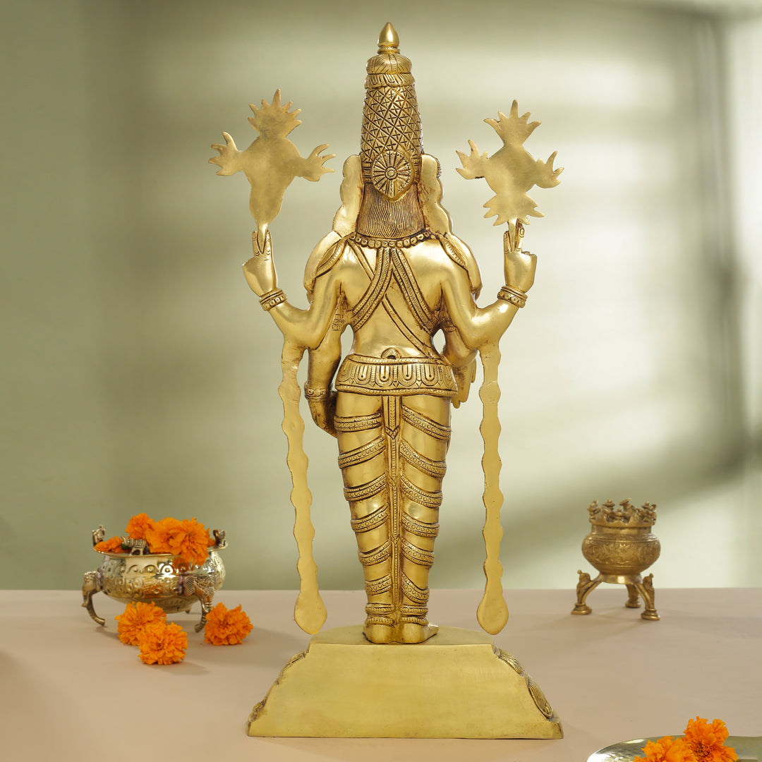 Brass Tirupati Balaji/Venkateshwar Idol (23 Inch)