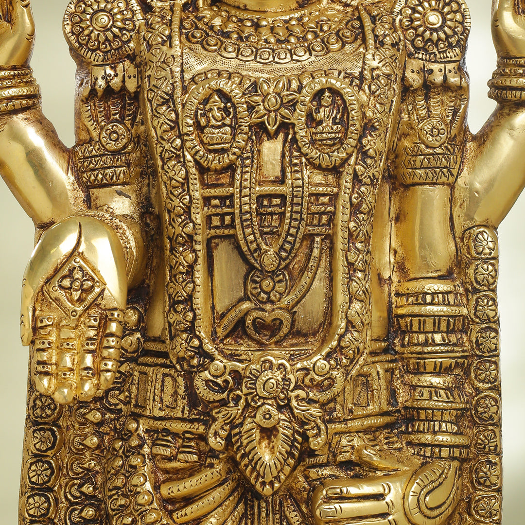 Brass Tirupati Balaji/Venkateshwar Idol (25 Inch)