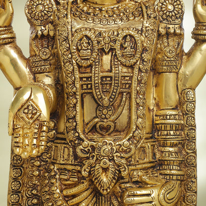 Brass Tirupati Balaji/Venkateshwar Idol (25 Inch)