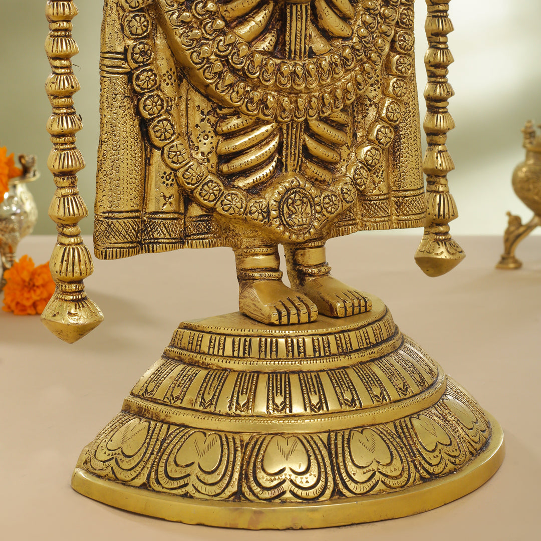Brass Tirupati Balaji/Venkateshwar Idol (25 Inch)