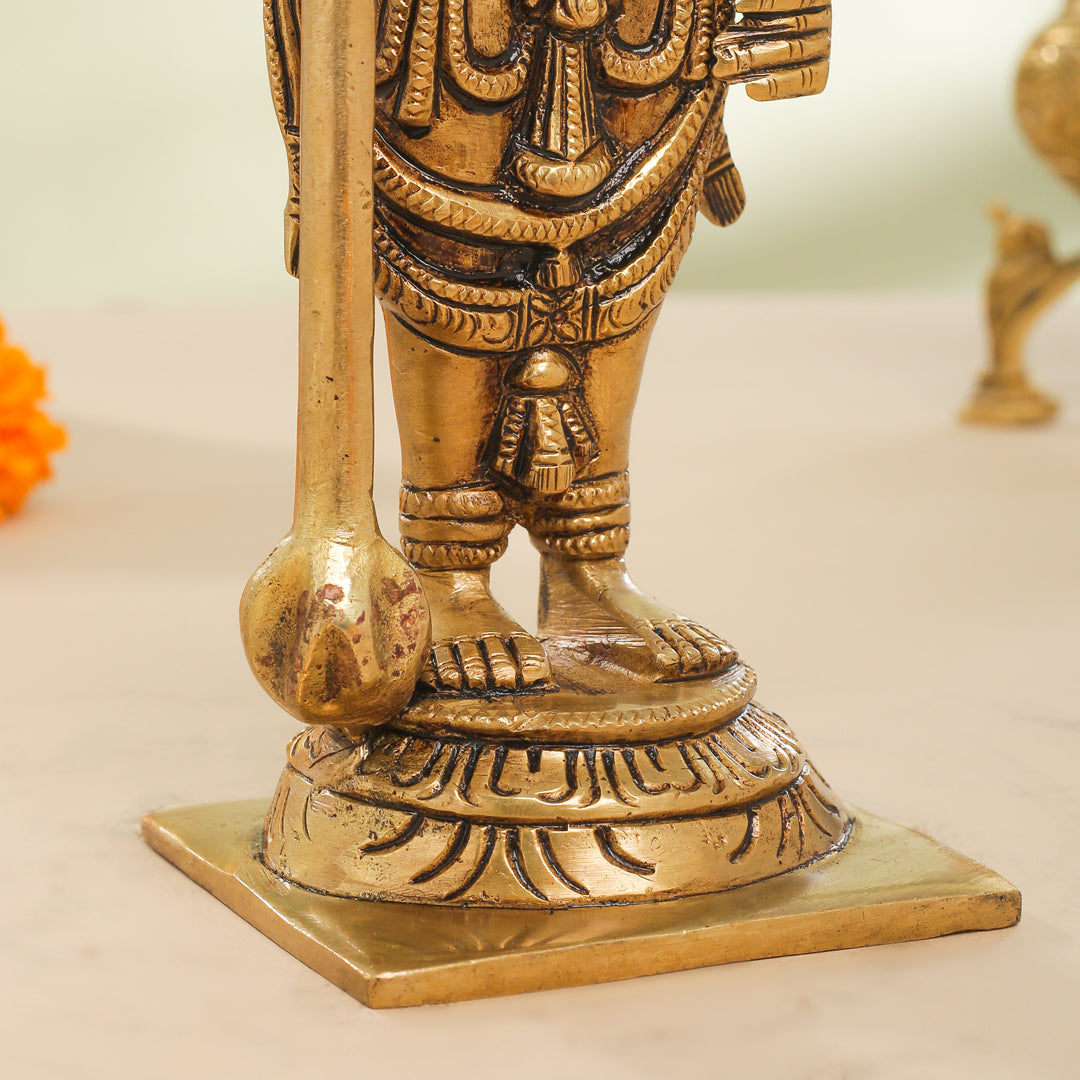 Brass Superfine Udupi Krishna Idol (9 Inch)