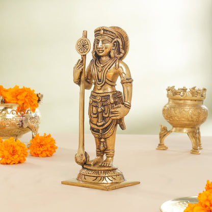 Brass Superfine Udupi Krishna Idol (9 Inch)