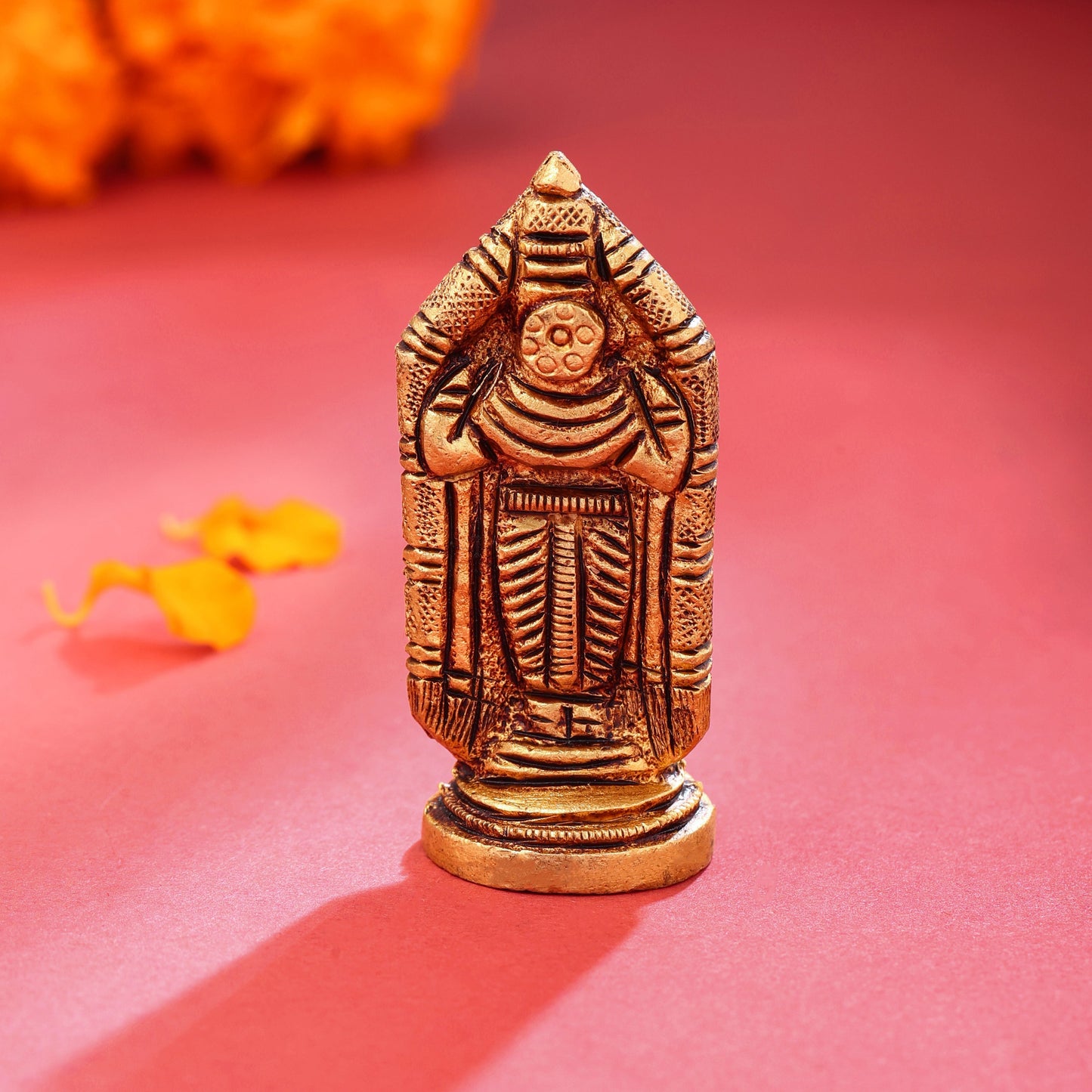 Brass Tirupati Balaji/Venkateshwar Idol (2.2 Inch)