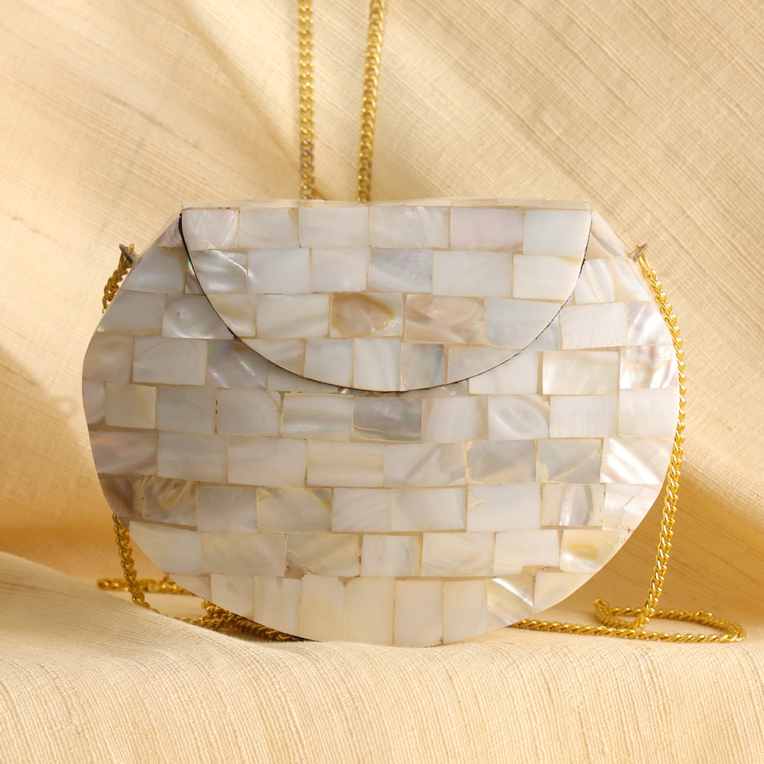 Handcrafted Mosaic Metal Sling Bag