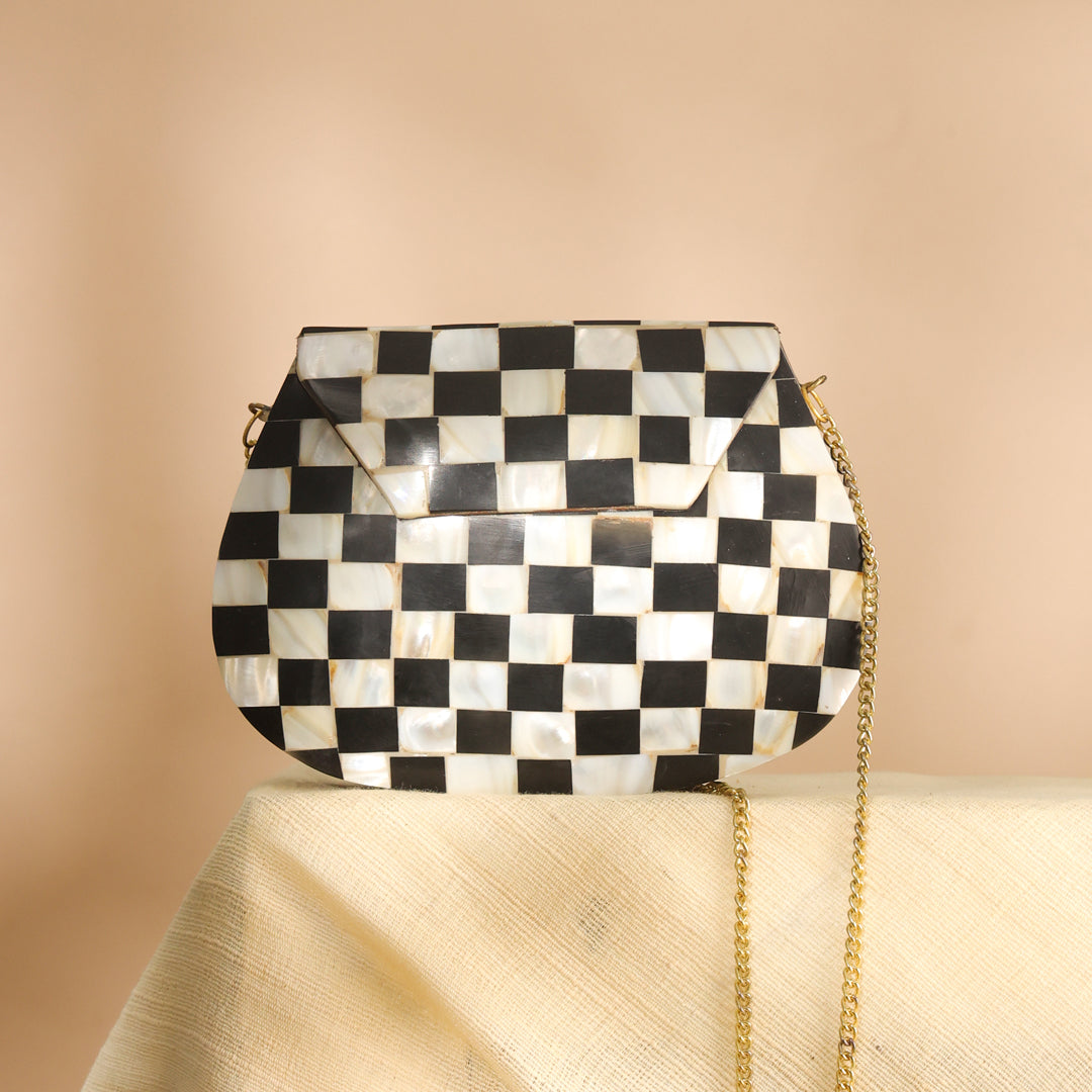 Handcrafted Mosaic Metal Sling Bag