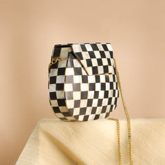 Handcrafted Mosaic Metal Sling Bag