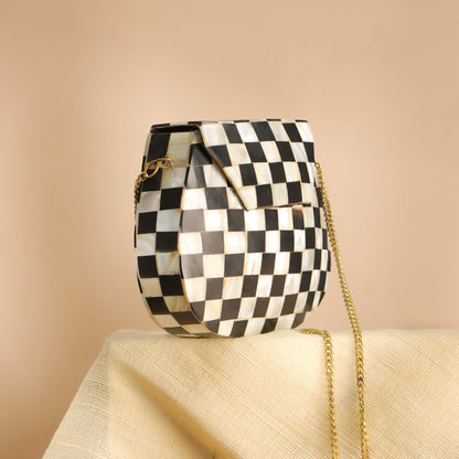 Handcrafted Mosaic Metal Sling Bag