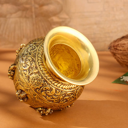 Brass Ashtalakshmi And Dashavatara Kodam/Kalash