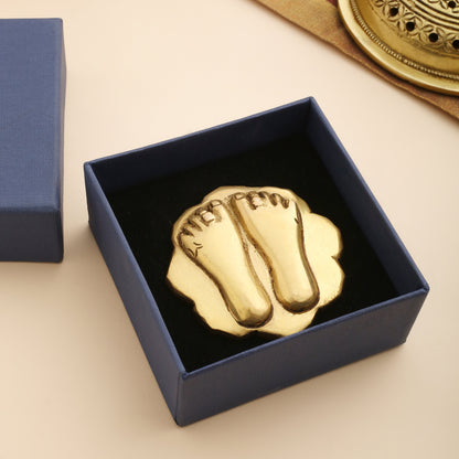 Brass Charan Paduka Gift Box/Hamper