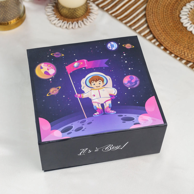 Brass Aeroplane & Car New Born Gift Box Hamper