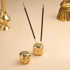 Brass Multi Purpose Dice Pair (1.2 Inch)
