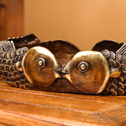 Brass Dhokra Fish Tray (5.5 Inch)