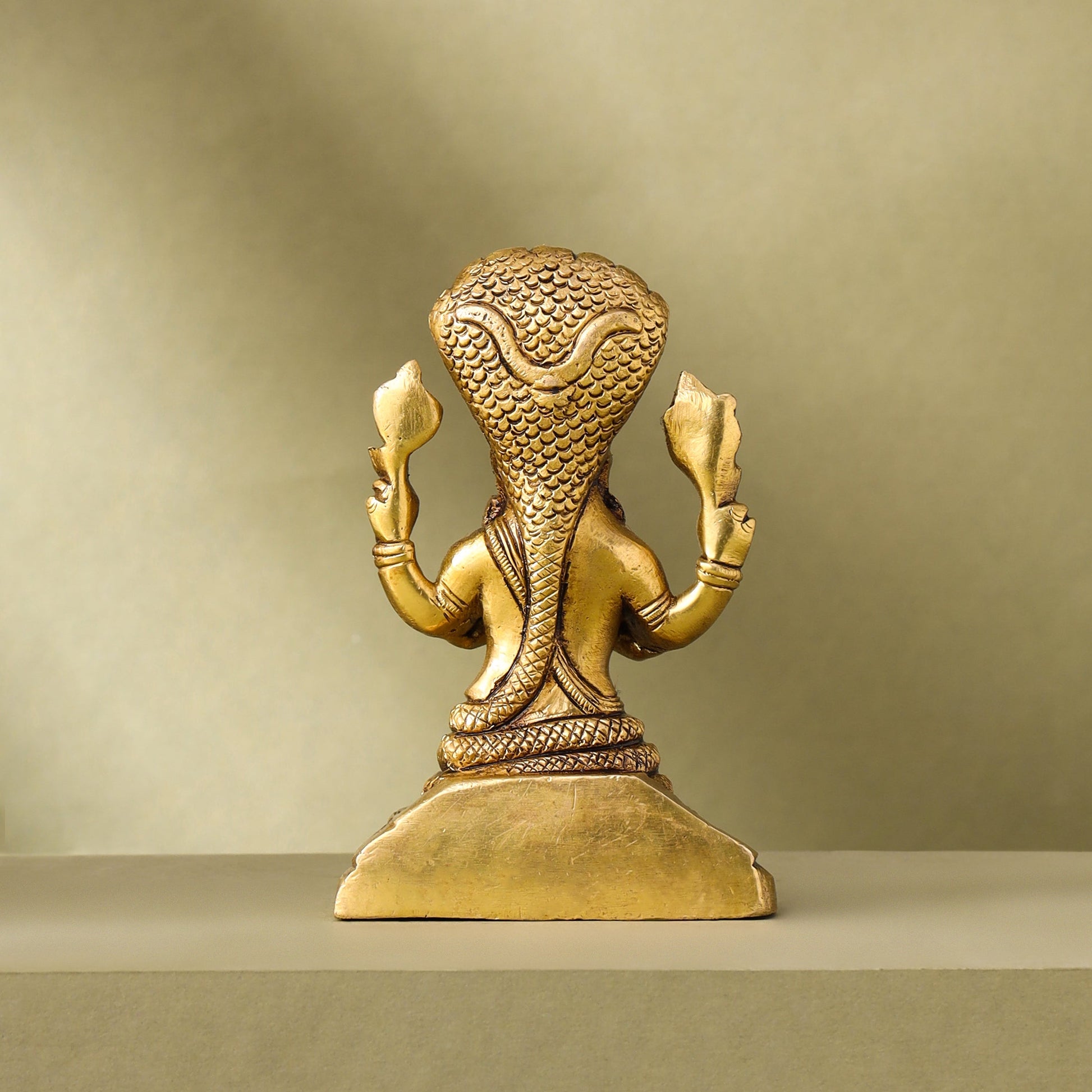 Brass Superfine God Patanjali Idol (10.5 Inch)