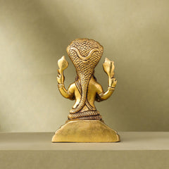Brass Superfine God Patanjali Idol (10.5 Inch)