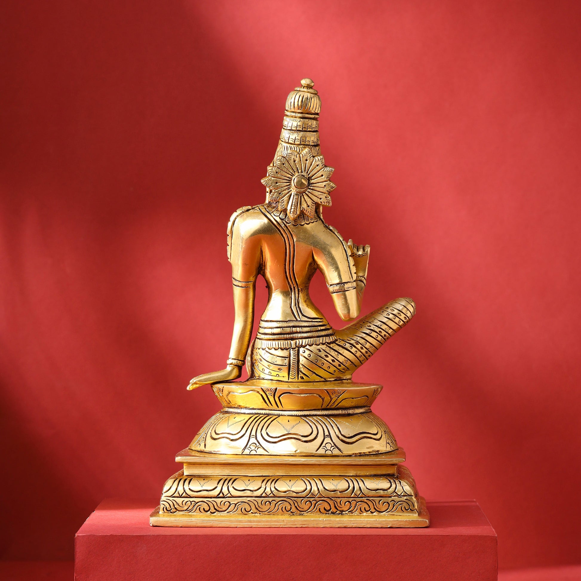 Brass Goddess Parvati Idol (9.5 Inch)