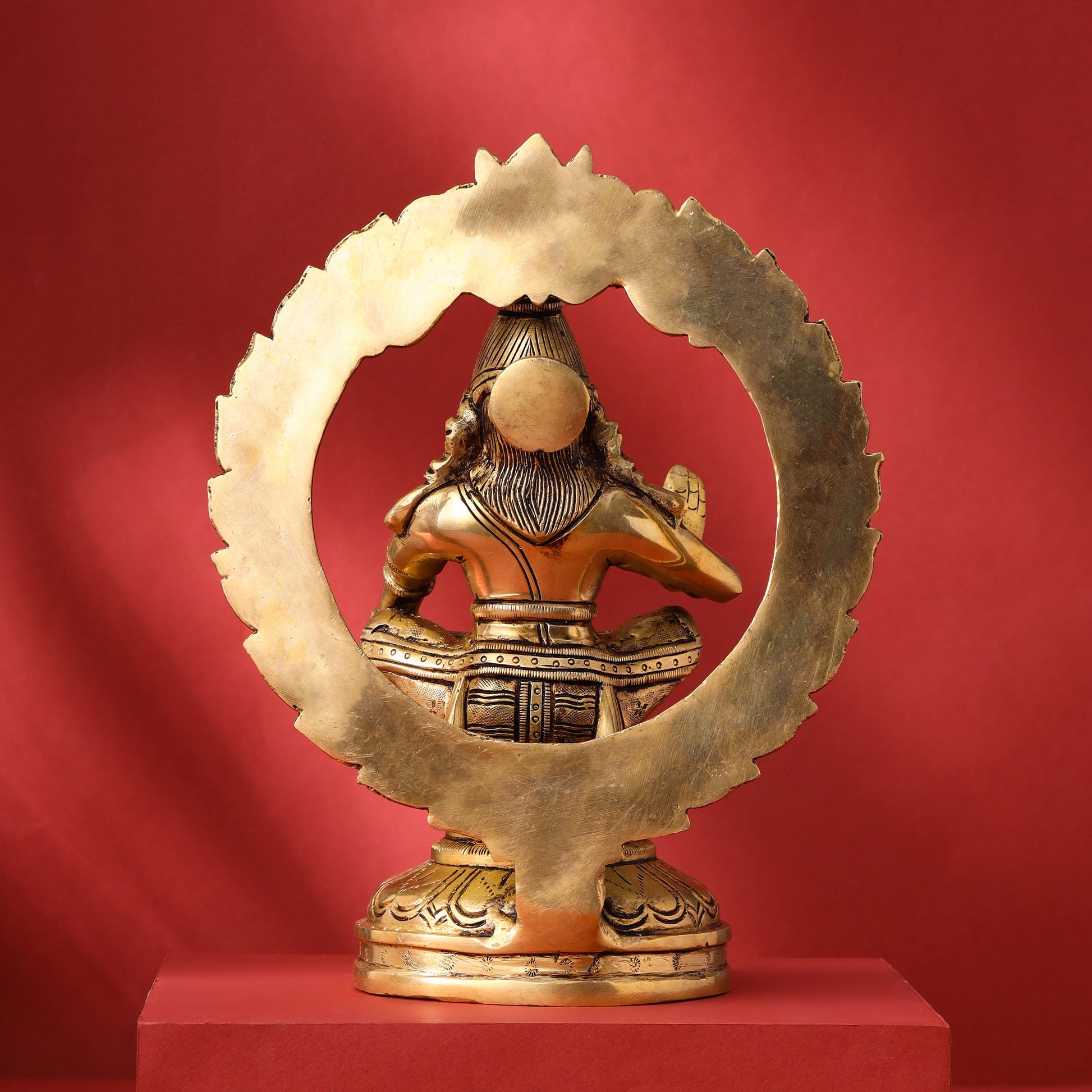 Brass Lord Frame Ayyappa/Ayyappan Idol (9.5 Inch)