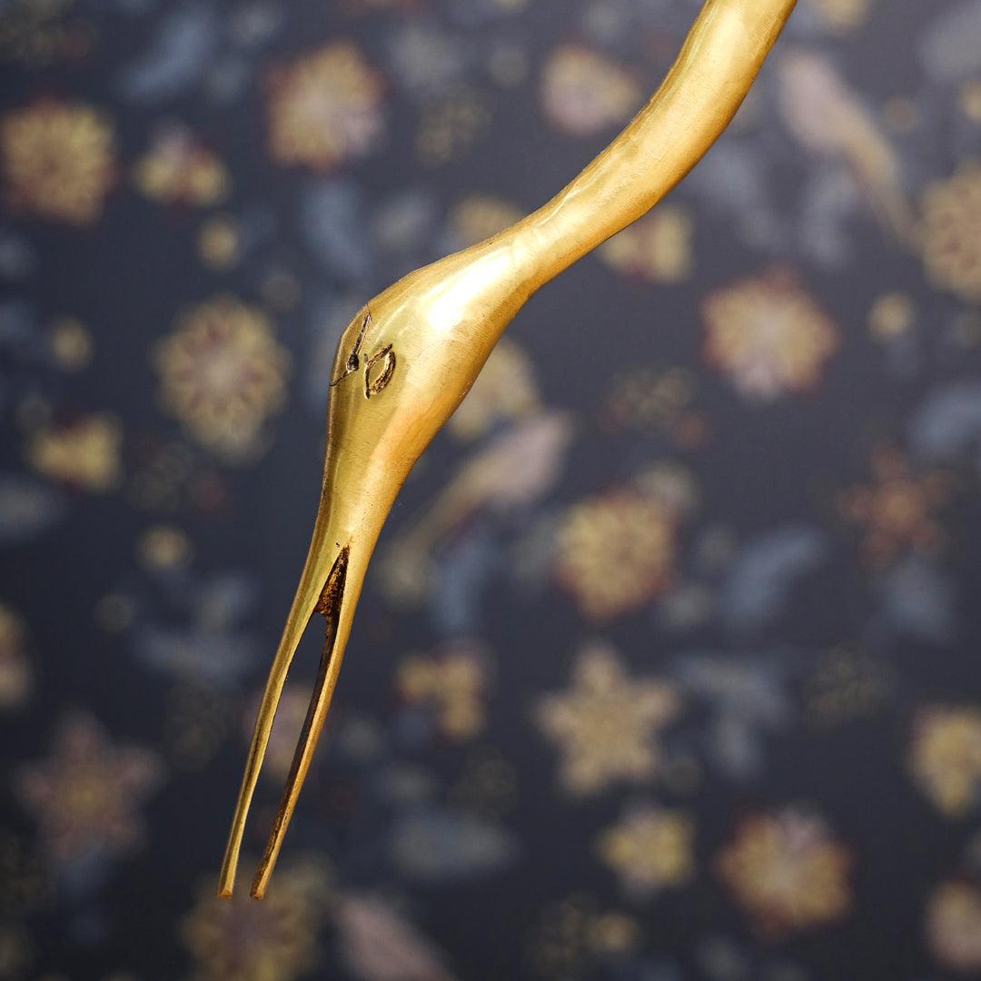 Brass Decorative Sarus Crane Set