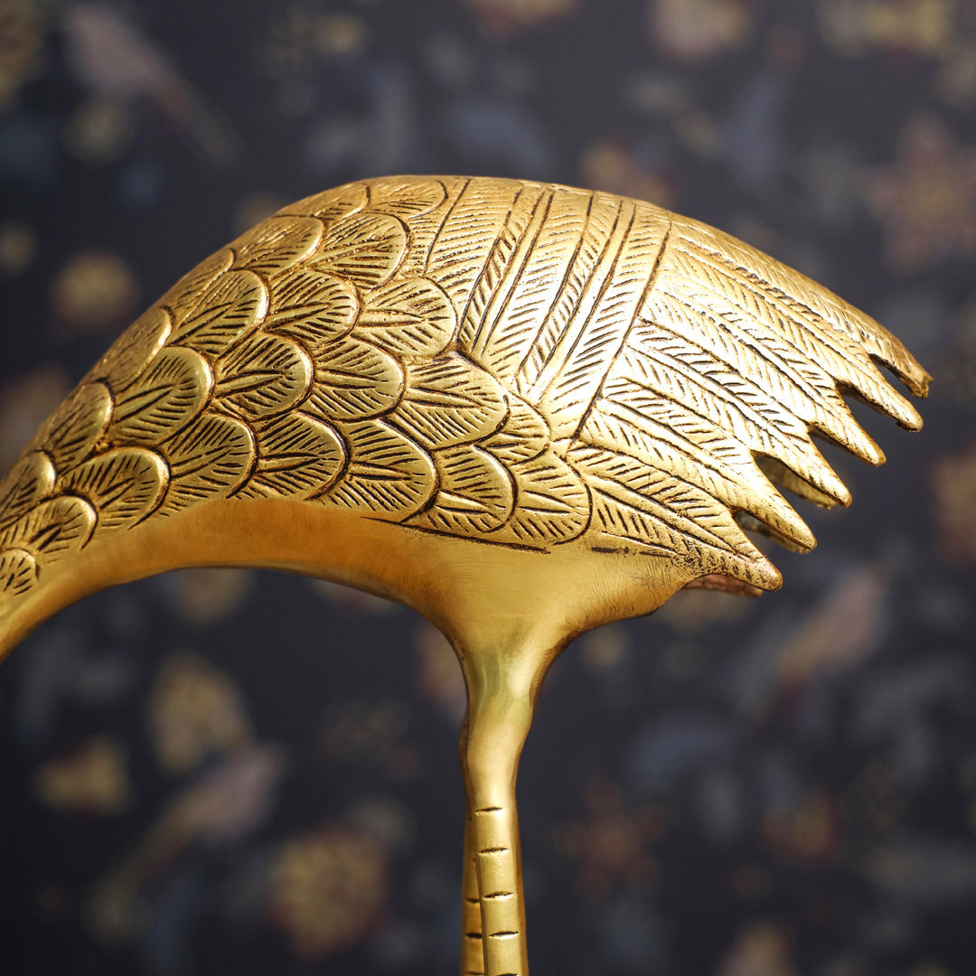 Brass Decorative Sarus Crane Set