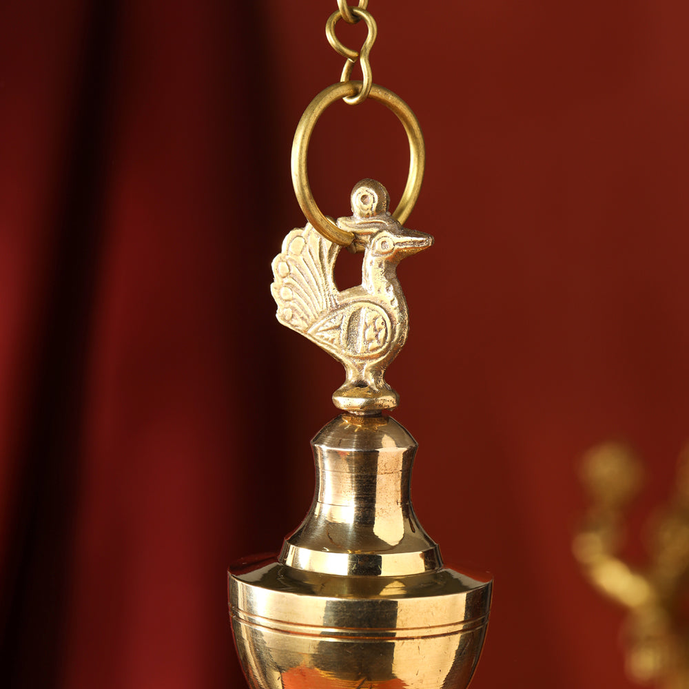 Brass Hanging Kamal Deep (27.5 Inch)