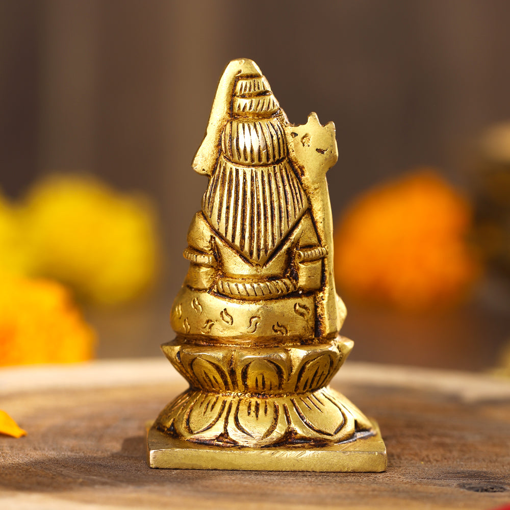 Brass Lord Shiva Idol (3 Inch)