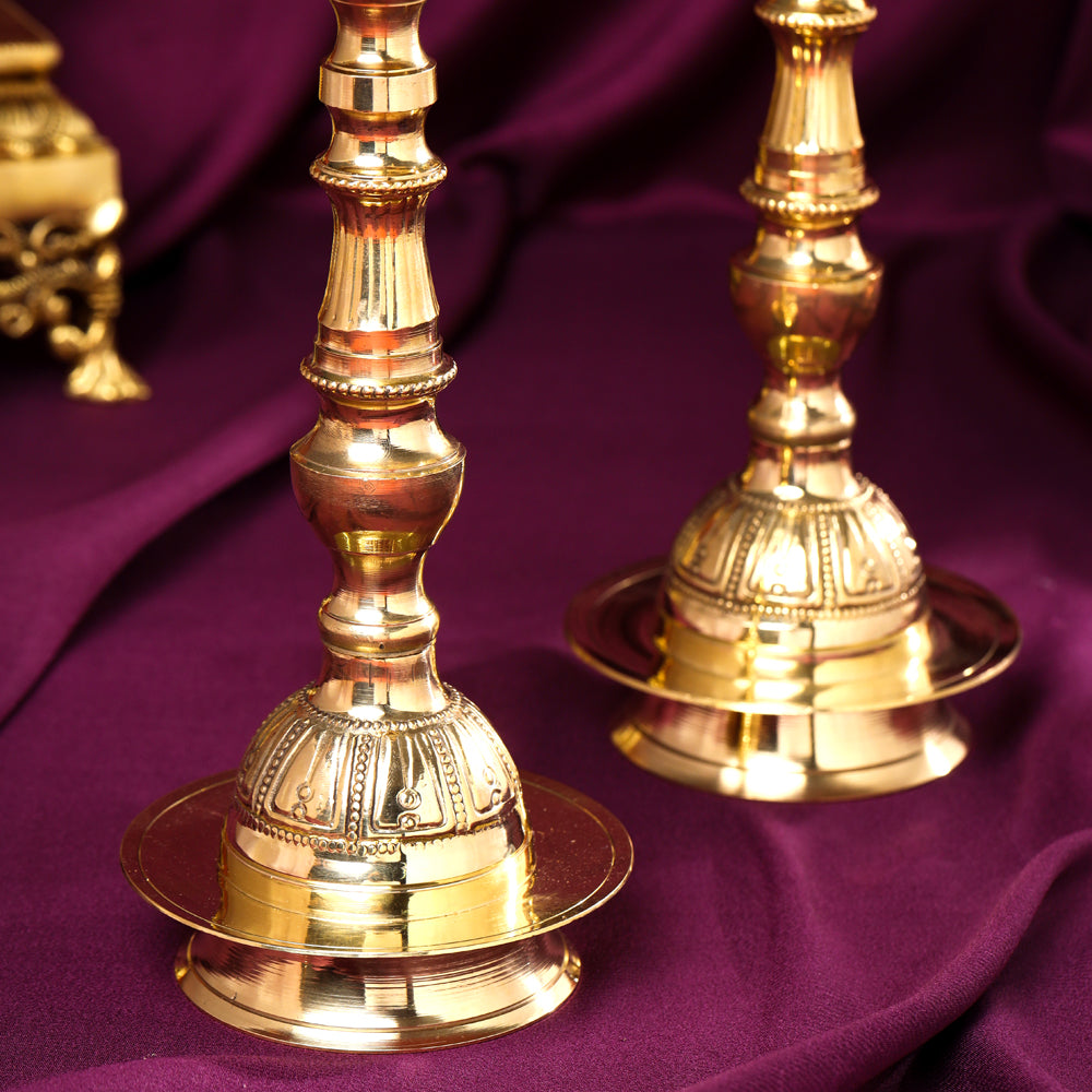 Brass Daana Kaashi Samai Pair