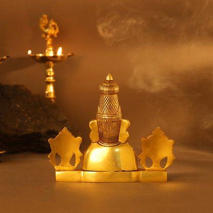 Brass Tirupati Balaji/Venkateshwar Bust (8.5 Inch)