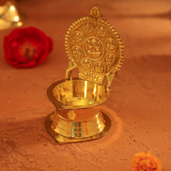 Brass Ashtalakshmi Ganesha Diya