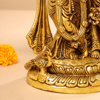 BRASS SUPERFINE RADHA KRISHNA STATUE (12.5")